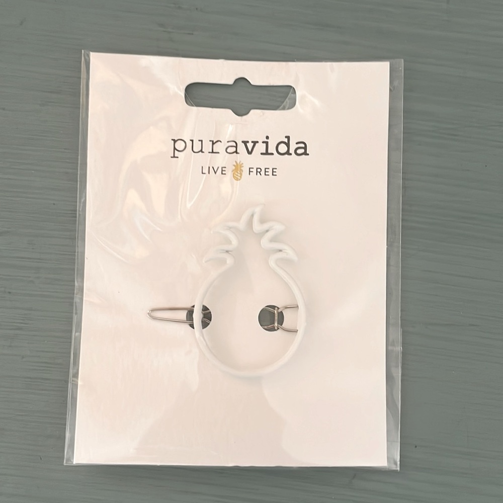 NWT Pineapple PuraVida barrette